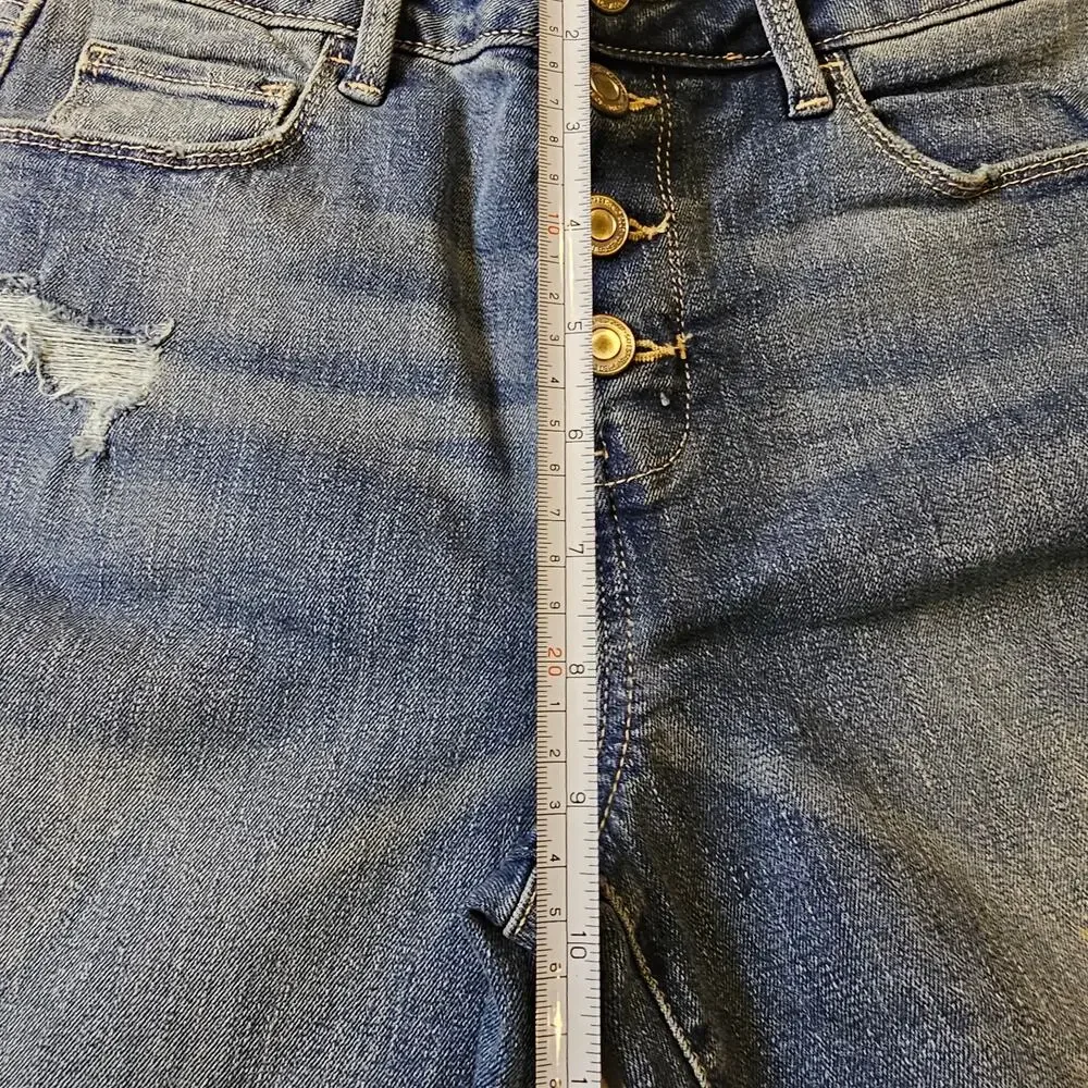 SO Size 14 Y2K Grunge Coquette Indie Skater  Button Fly Straight Leg Jeans NWOT